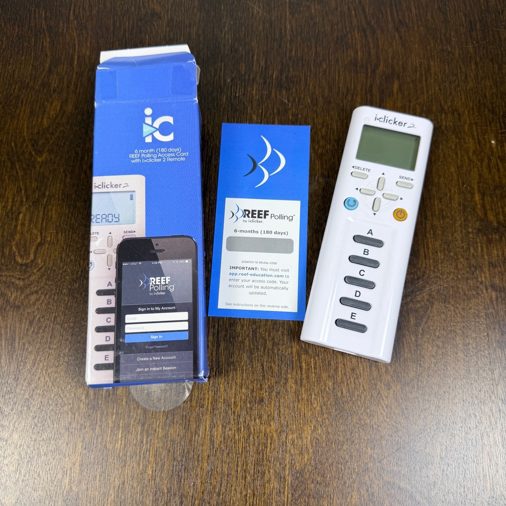 iClicker 2 Student Remote White Classroom Polling Device with Box A472DC0A